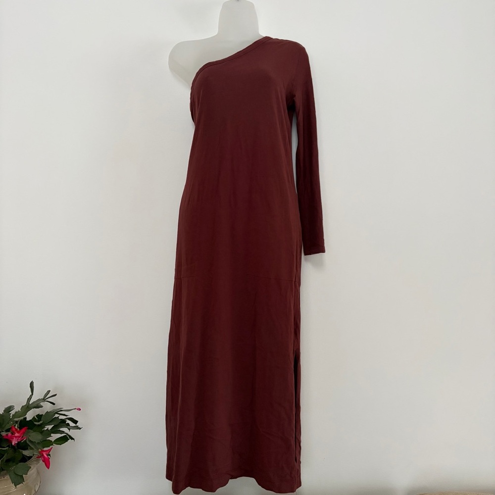 Free People Beach Midi Maxi One Shoulder Cotton Dress Small